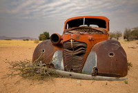 Rusty desert car
